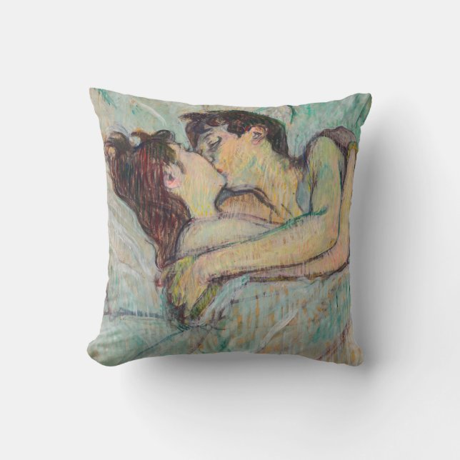 Coussin Toulouse-Lautrec - En Lit, Baiser (Recto)