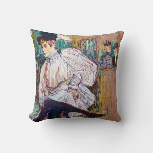 Coussin Toulouse-Lautrec - Jane Avril dansant (Recto)