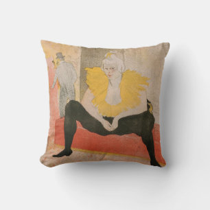 Coussin Toulouse-Lautrec - Mademoiselle Cha-u-kao assise