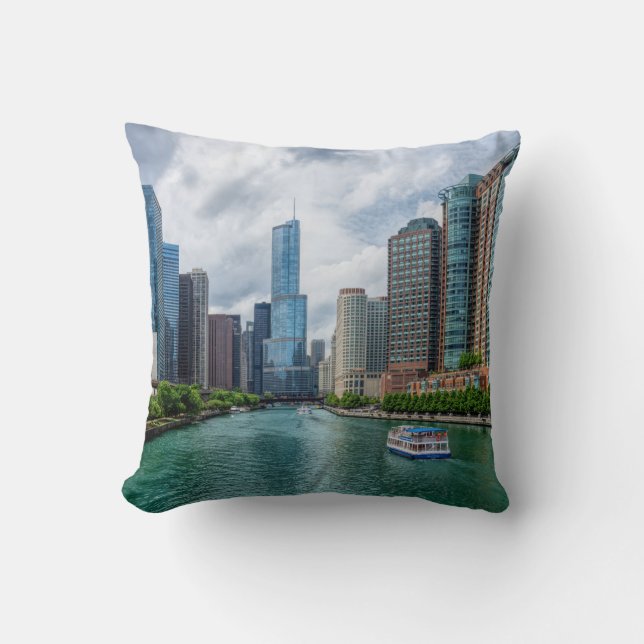 Coussin Tour de Chicago (Recto)