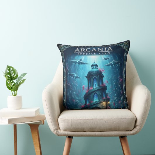 Coussin Tour de fantasy sous-marin des espèces zéro d'Arca (Chaise)