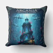 Coussin Tour de fantasy sous-marin des espèces zéro d'Arca (Recto)