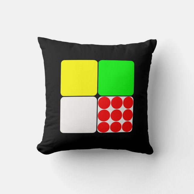 Coussin Tour de France Jerseys 3 Noirs (Recto)