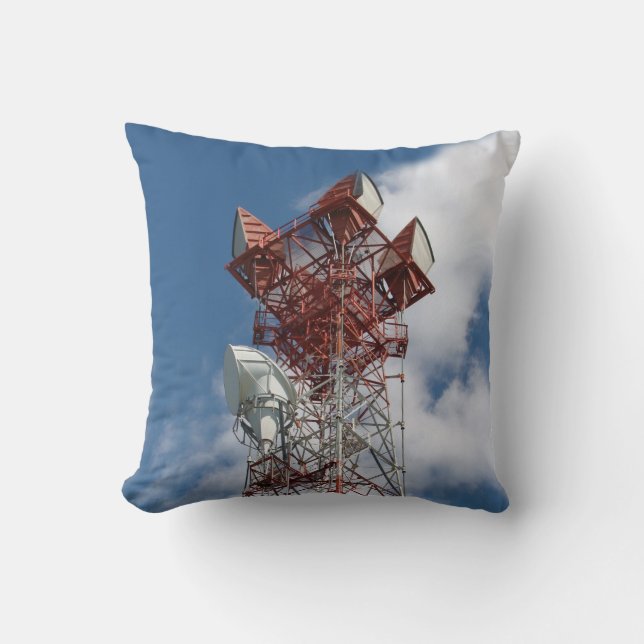 Coussin Tour de télécommunications micro-ondes (Recto)