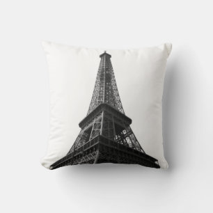 Coussin Tour Eiffel Noir & Blanc Paris Voyage européen