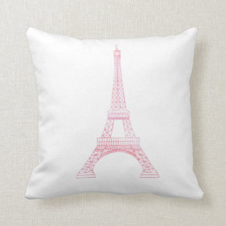 Coussin Tour Eiffel rose