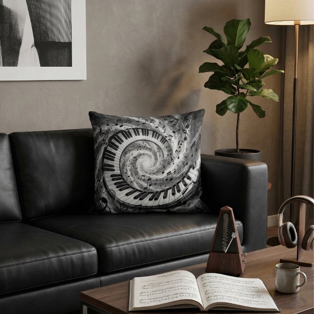 Coussin Tourbillon de piano en spirale (Créateur téléchargé)