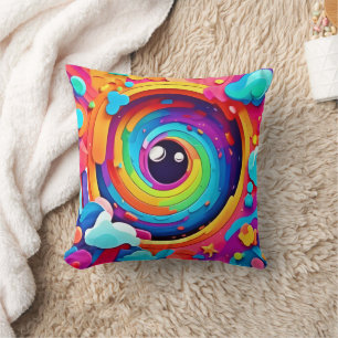 Coussin Tourbillon d'imagination colorée