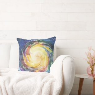 Coussin Tourbillon Galactique Coloré Amusant