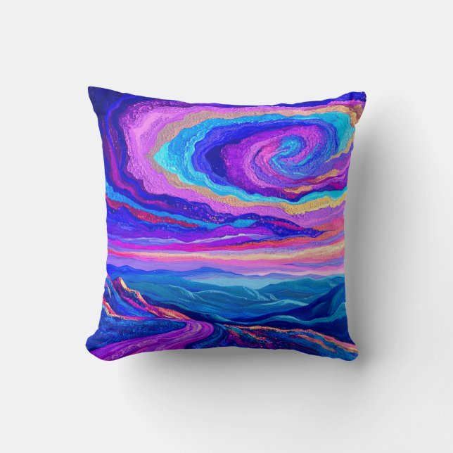 Coussin Tourbillon Violet (Recto)