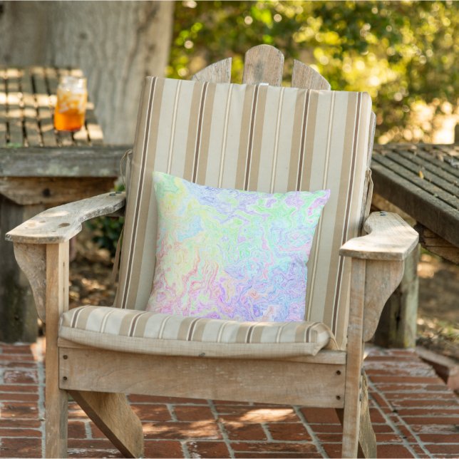 Coussin Tourbillons de trip acide (Chaise)
