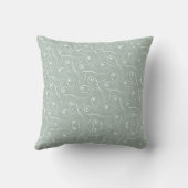 Coussin Tourbillons Floraux Vert Terreux (Verso)