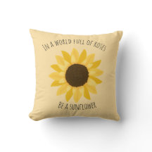 Coussin tournesol