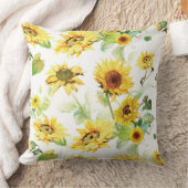 Coussin Tournesol aquarelle (Couverture)