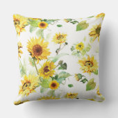 Coussin Tournesol aquarelle (Verso)