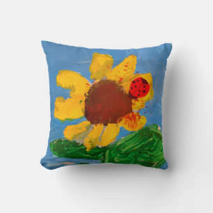Coussin Tournesol "Art by Kids"