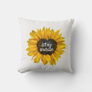 Coussin Tournesol avec centre cardiaque
