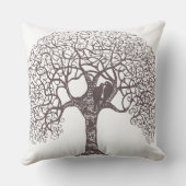 Coussin Tournesol brun Arbre Oiseau d'amour choisir la cou (Verso)