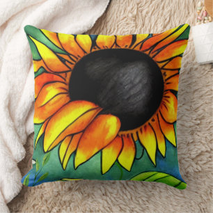 Coussin Tournesol Crayola Artistique élégant élégant Hipst