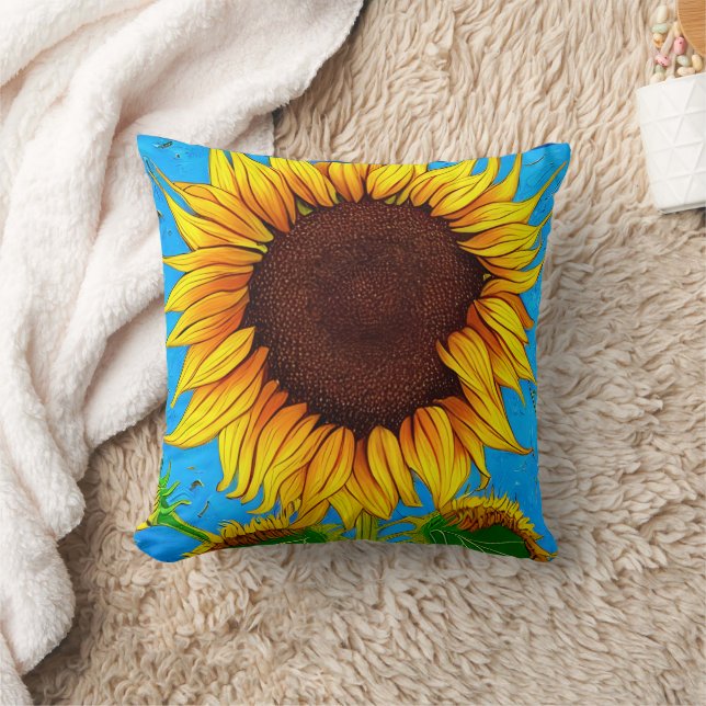 Coussin Tournesol de campagne (Couverture)