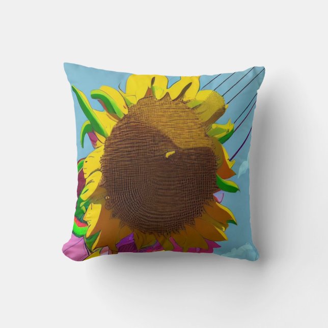 Coussin Tournesol gras (Recto)