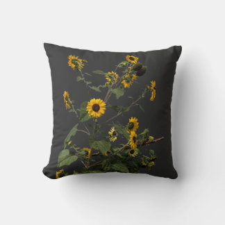 Coussin Tournesol jaune vibrant