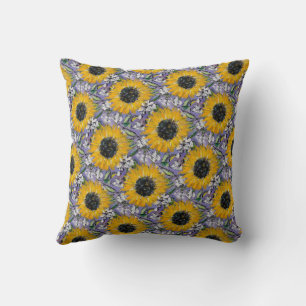Coussin Tournesol Medley Jeu d'oreiller