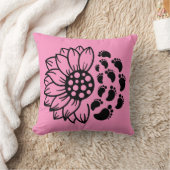 Coussin Tournesol & Pieds de Bébé (Couverture)