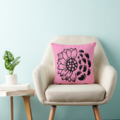 Coussin Tournesol & Pieds de Bébé (Chaise)