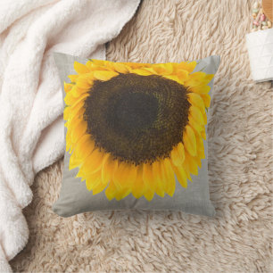 Coussin Tournesol rustique