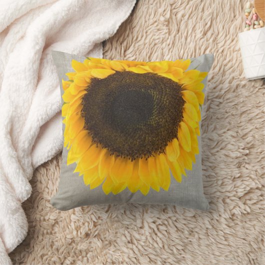 Coussin Tournesol rustique (Couverture)