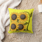 Coussin Tournesol Springtime Jeu d'oreiller Décor (Couverture)