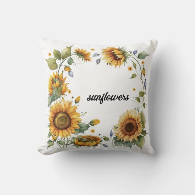 Coussin "Tournesol" Tournesol Wreath (Recto)