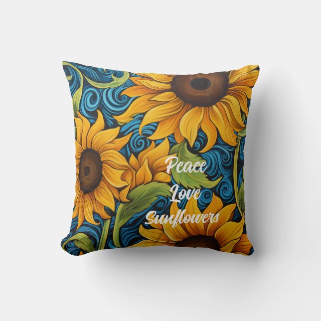 Coussin Tournesols (Recto)