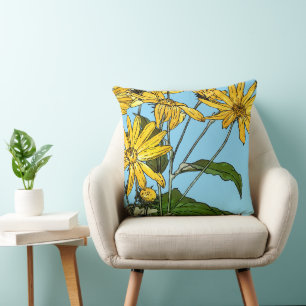 Coussin Tournesols Art Nouveau