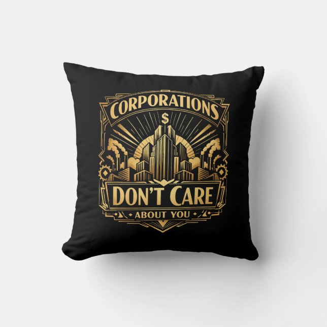 Coussin Tours dorées de l'Avarice (Recto)
