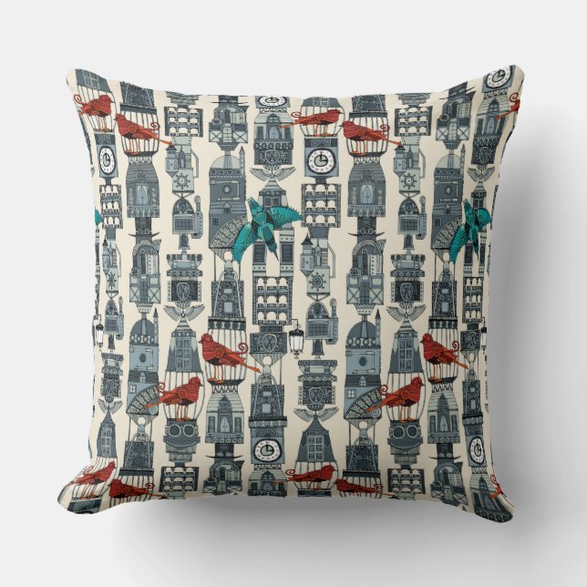 Coussin tours steampunk (Recto)