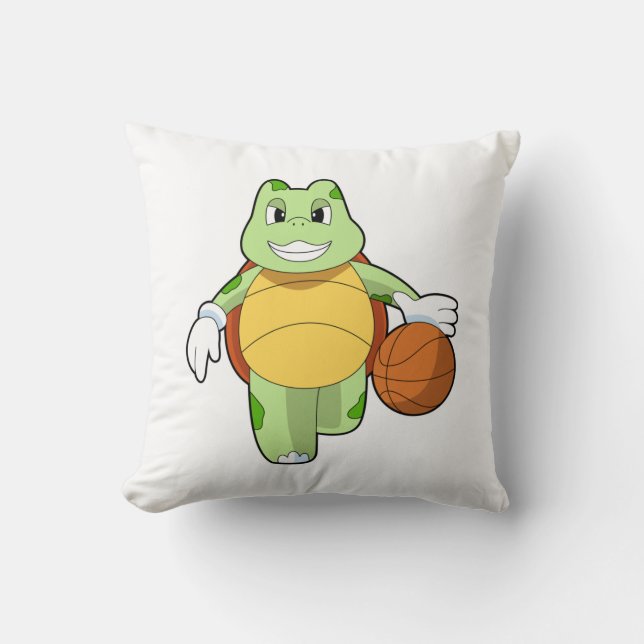 Coussin Tourtle as basketball player with basketball.PNG (Recto)