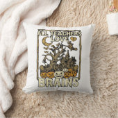 Coussin Tous les enseignants aiment la maison hantée Hallo (Couverture)