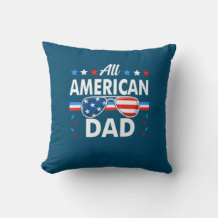 Coussin Tous les parents américains 4 juillet famille
