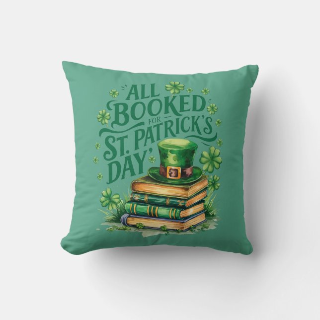 Coussin Tous Réservés pour la St. Patrick's Day (Recto)