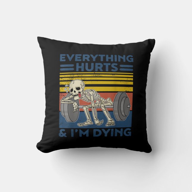 Coussin Tout Blessé Weightlifting Ness Gym Don (Recto)
