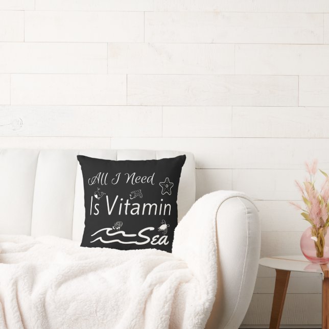 Coussin Tout Ce Dont J'Ai Besoin, C'Est De Vitamine Oreill (Canapé)