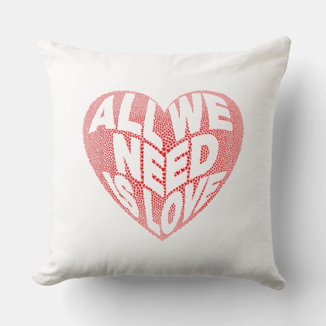 Coussin Tout ce dont nous avons besoin c'est de l'Oreiller (Recto)