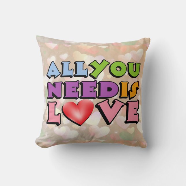 Coussin Tout Ce Dont Vous Avez Besoin, C'Est De L'Oreiller (Recto)