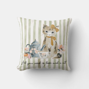 Coussin Tout ce dont vous avez besoin est l'amour et un ch