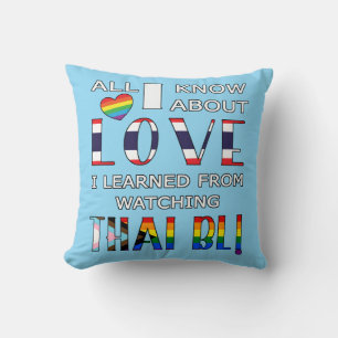 Coussin Tout Ce Que Je Sais Sur L'Amour Que J'Ai Appris En