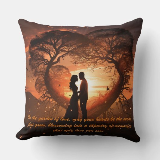 Coussin Tout juste mariés (Recto)