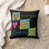 Coussin Tout le monde aime les chats (Couverture)
