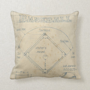 Coussin Tout sur le jeu - Baseball